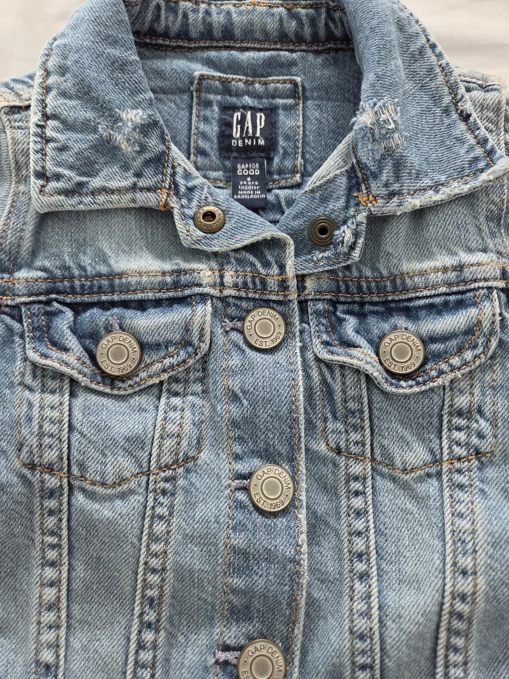 GAP Toddler BABE Blue Denim Jacket